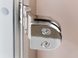 Стеклянная дверь для хамама GREUS прозрачная матовая 80/200 алюминий 9_111095 фото - 3