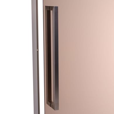 Стеклянная дверь для хамама GREUS Exclusive 70/200 бронза 2 петли фото 8